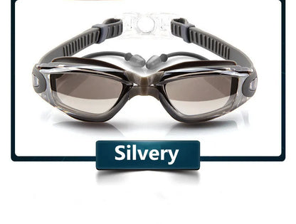 Swimming Goggles Adult Pool Glasses Anti Fog Men Women UV Protection Optical Waterproof Swim Eyewear with Earplugs