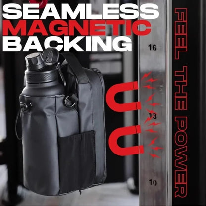 GripVault™ Magnetic Gym Bag – Hands-Free Phone & Bottle Holder