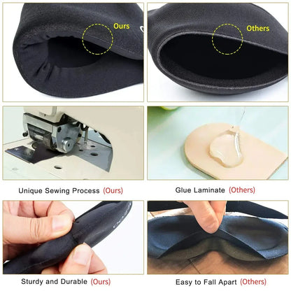 SleepEase™ 3D Contour Sleep Mask – No Pressure, Total Darkness, Ultra-Soft Fit