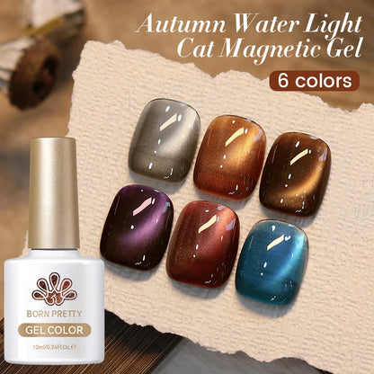 BORN PRETTY™ Water Light Magnetic Cat Eye Gel Polish – Long-Lasting UV Manicure