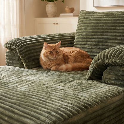 RidgeLoft™ 67" Oversized Corduroy Chaise Lounge & Sofa Bed