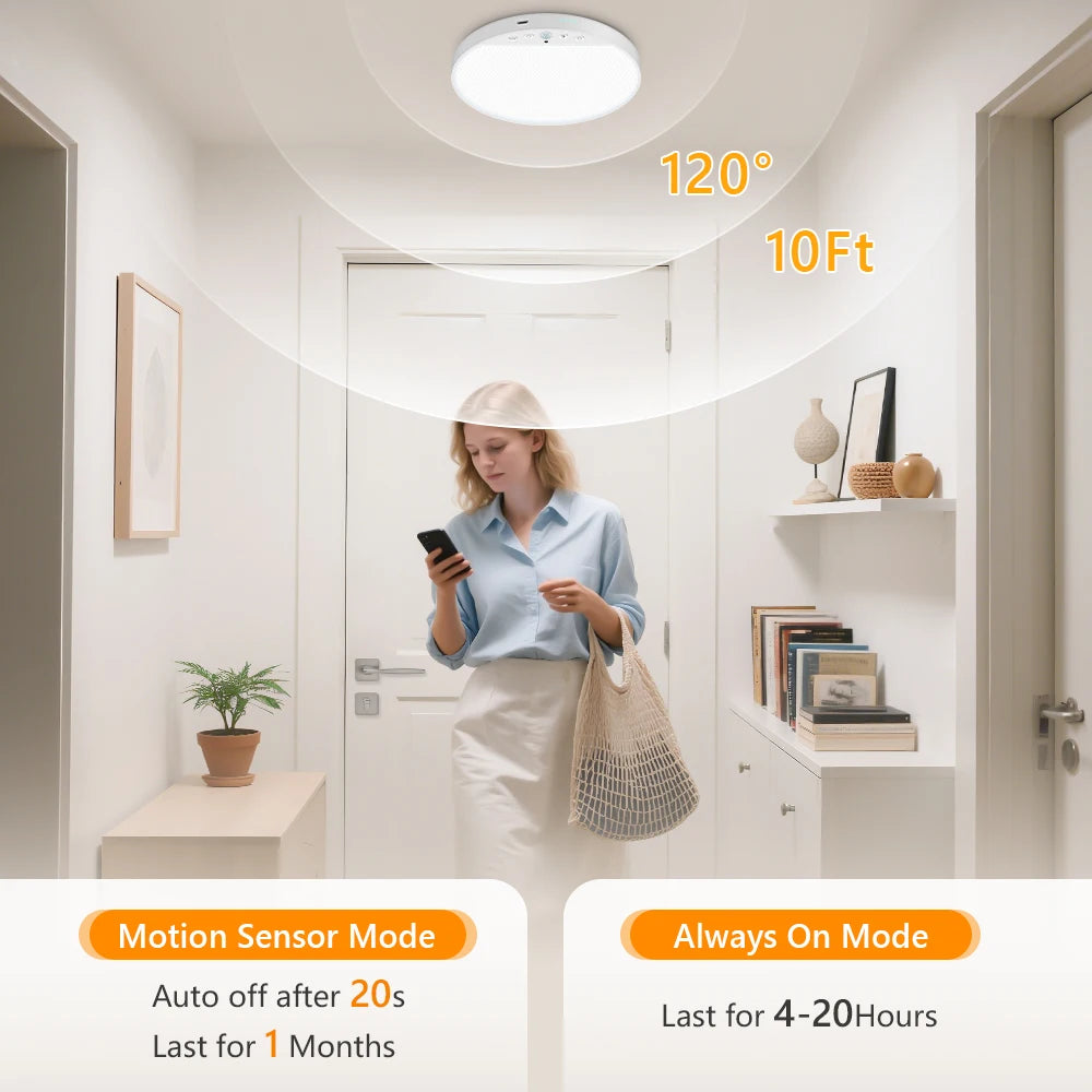 LumaSense™ Magnetic Motion Sensor Ceiling Light