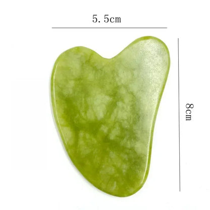 Natural Jade Roller & Gua Sha Set – Face, Neck & Eye Massage Tool