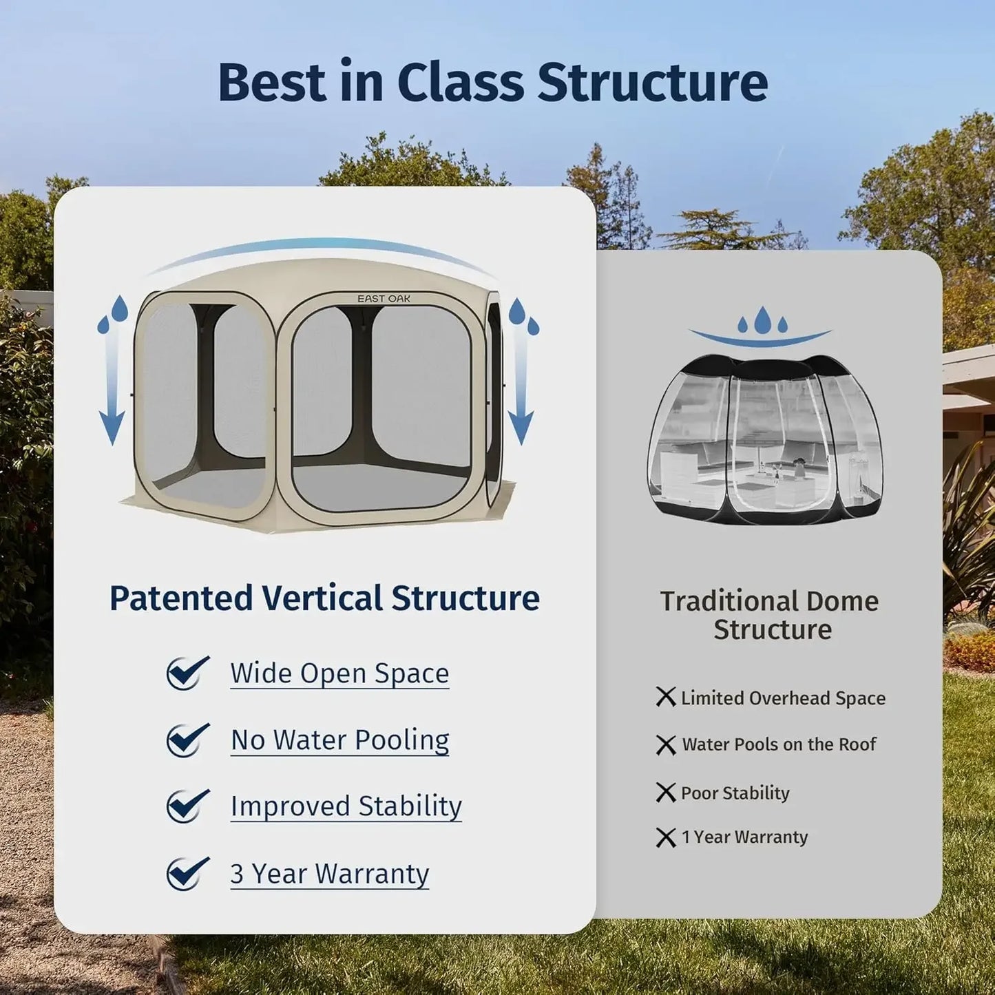 East Oak™ Instant Outdoor Lounge Tent