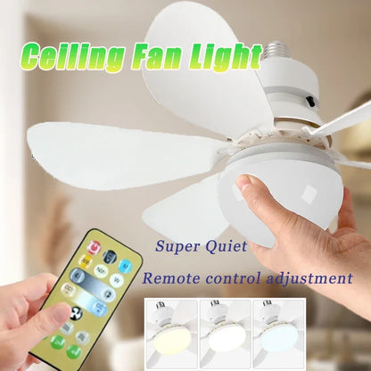 BreezeSocket™ LED Socket Fan Light with Remote