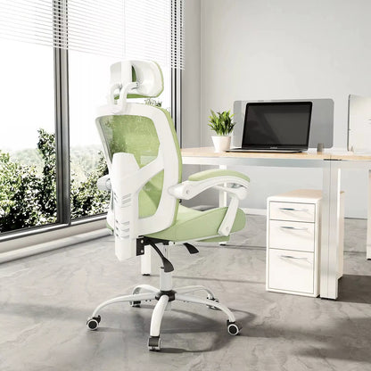 ProComfort™ Ergonomic Reclining Office Chair – High Back Mesh with Lumbar Pillow Support