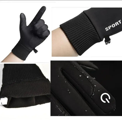 ThermaGuard™ Waterproof Touchscreen Winter Gloves – Ultra-Warm, Full-Finger Protection