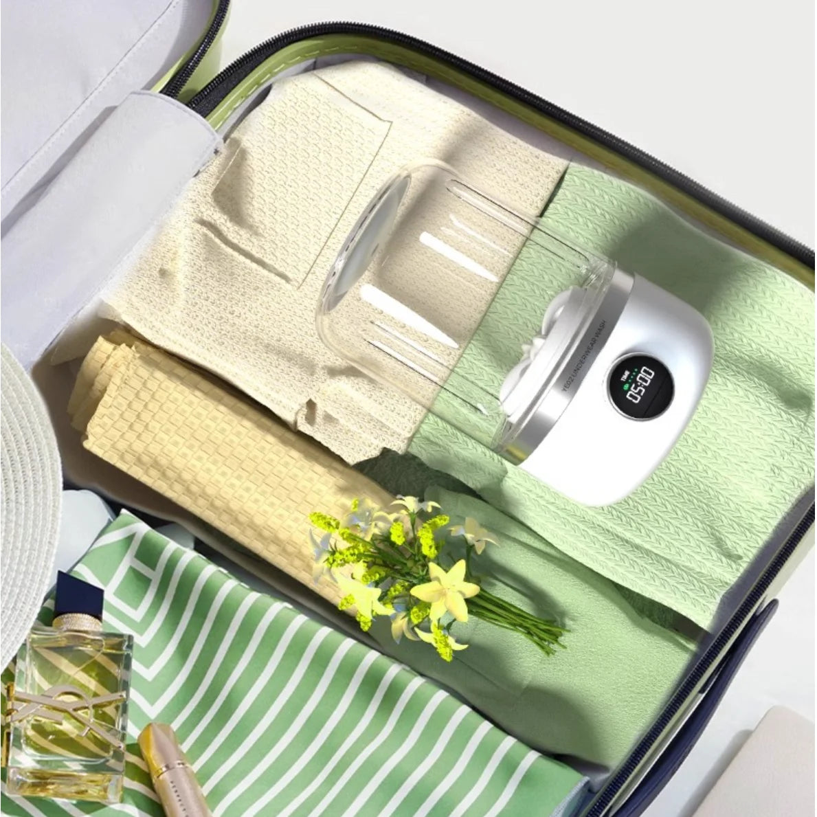 MiniWash™ Ye02 – Portable 1L Wireless Washing Machine for Delicates