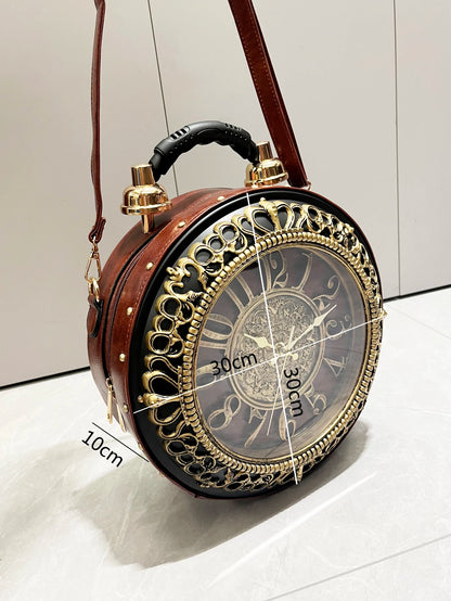 Chrona™ Retro Timepiece Crossbody Bag