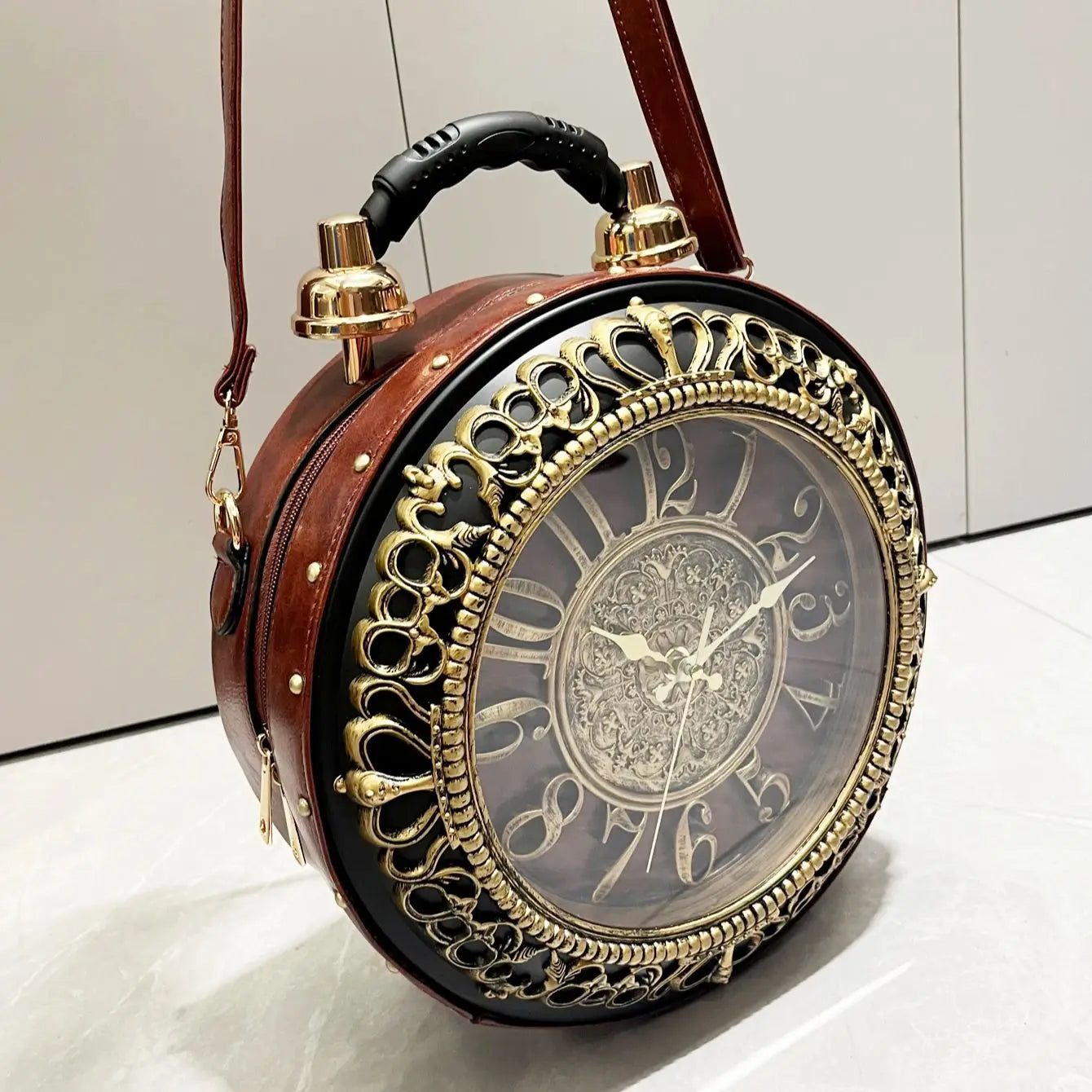 Chrona™ Retro Timepiece Crossbody Bag