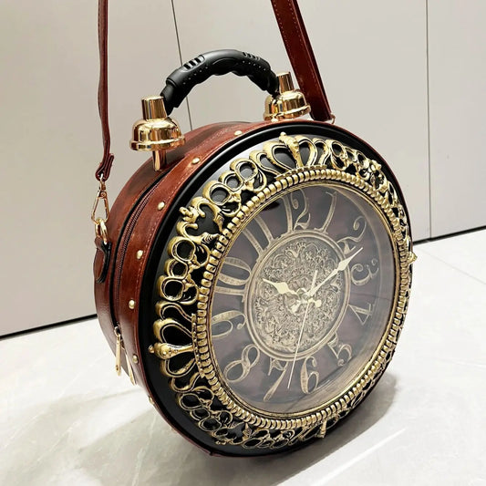 Chrona™ Retro Timepiece Crossbody Bag