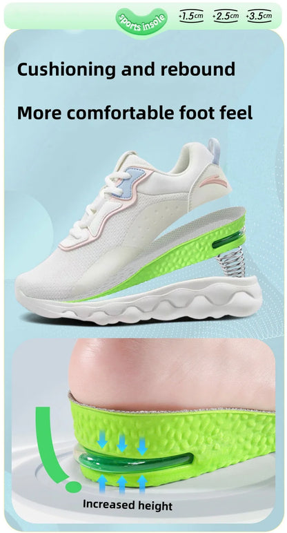 Premium Air Cushion Height Boost Insoles – Breathable, Shock-Absorbing & Odor-Resistant