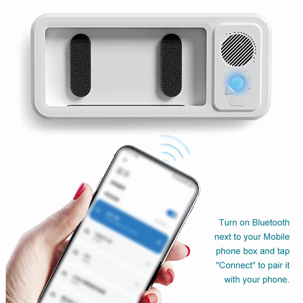 MistBox™ Waterproof Shower Phone Holder & Bluetooth Speaker