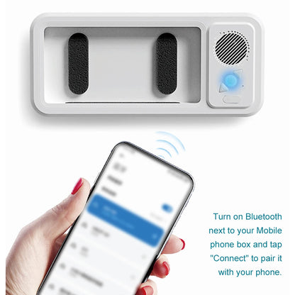MistBox™ Waterproof Shower Phone Holder & Bluetooth Speaker