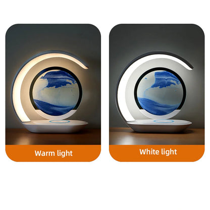 FlowScape™ Sand Lamp & Wireless Charger