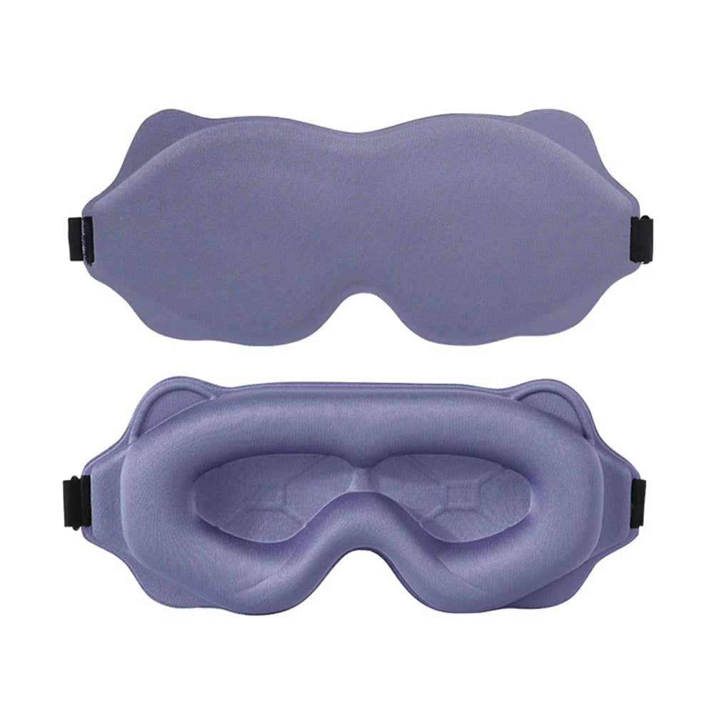 Restora™ 3D Sleep Mask – Soft, Breathable Eye Shade for Travel & Nighttime Use | 100% Light Blocking