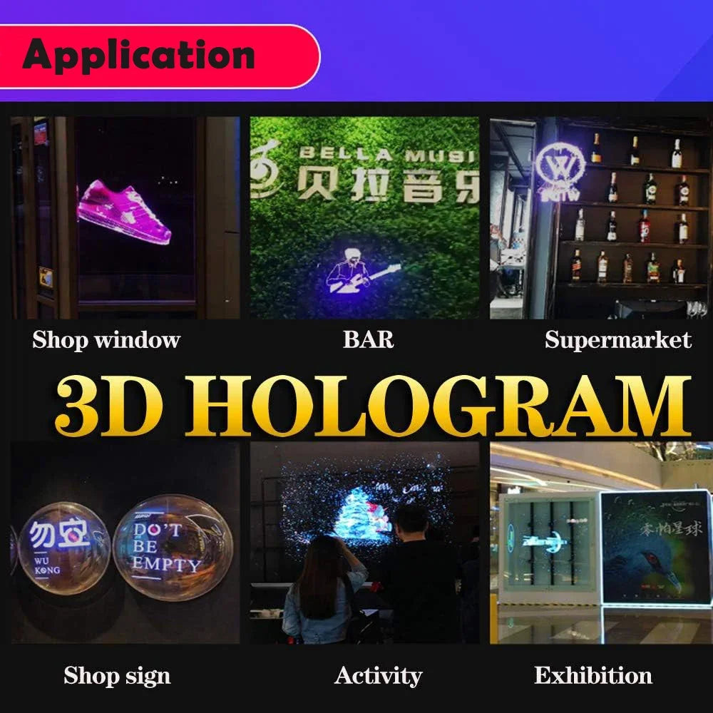 3D Hologram LED Fan Projector – Floating Visual Display