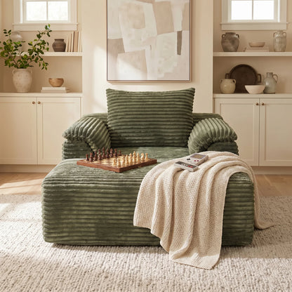 RidgeLoft™ 67" Oversized Corduroy Chaise Lounge & Sofa Bed