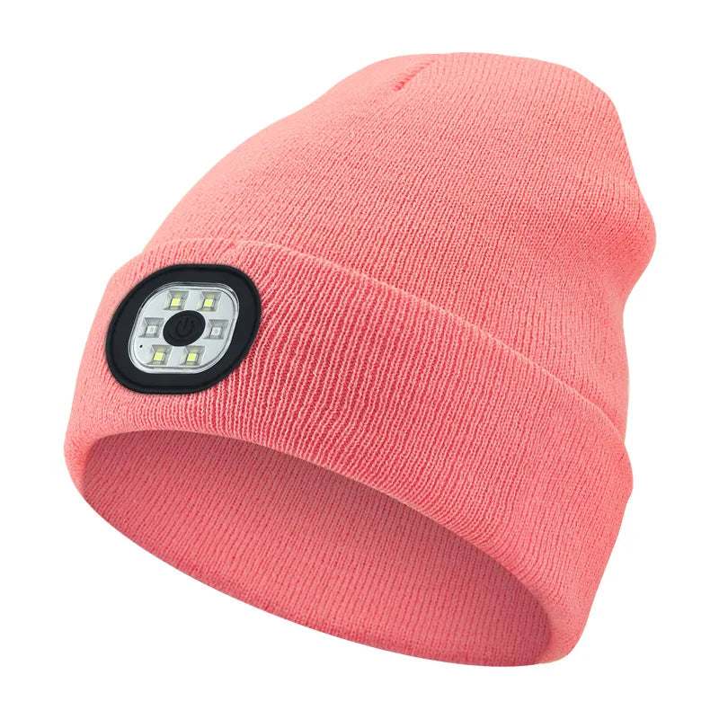 AudioBeam™ 3-in-1 Bluetooth Beanie — Built-In LED Headlamp & Wireless Headphones