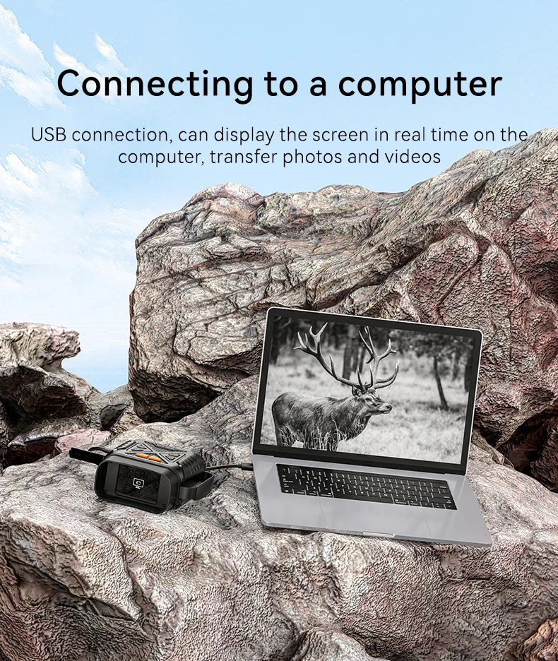 TrailView™ 1080P Night Vision Binoculars – 800m Infrared Range & 2.8” Screen