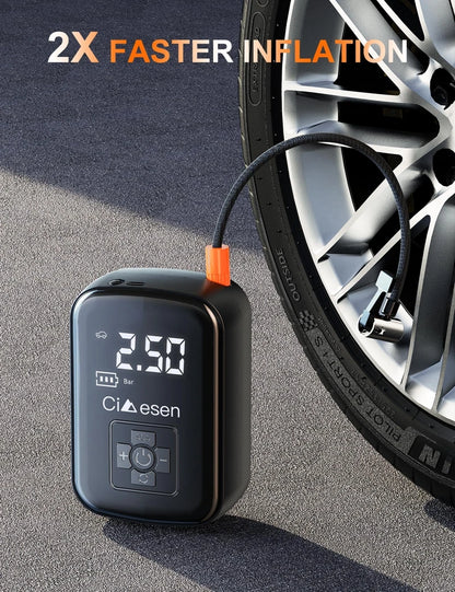Smart Portable Tire Inflator – Wireless 150 PSI Air Pump