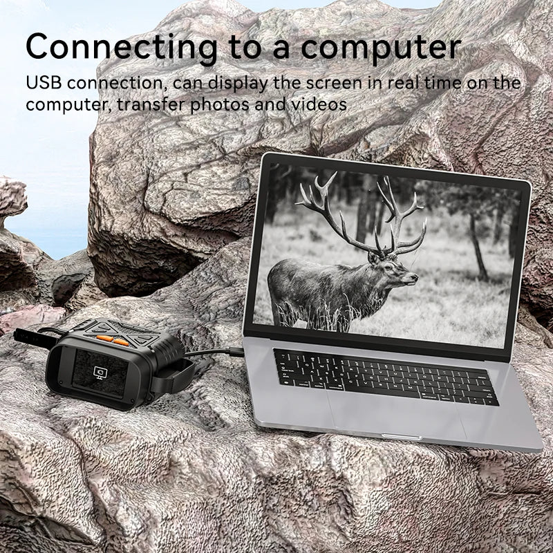 TrailView™ 1080P Night Vision Binoculars – 800m Infrared Range & 2.8” Screen