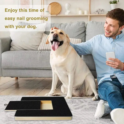 PawTrim™ Nail Scratch Board with Treat Box