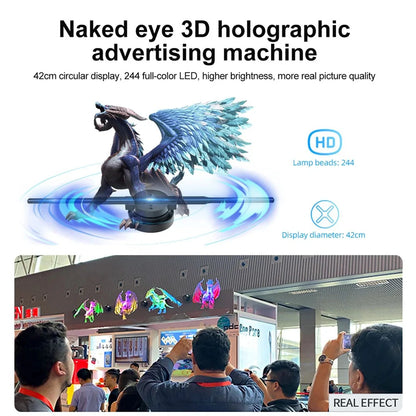 3D Hologram LED Fan Projector – Floating Visual Display