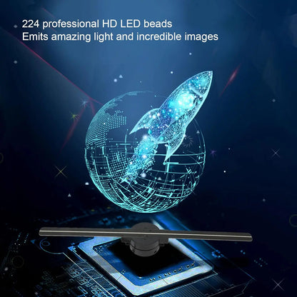 3D Hologram LED Fan Projector – Floating Visual Display