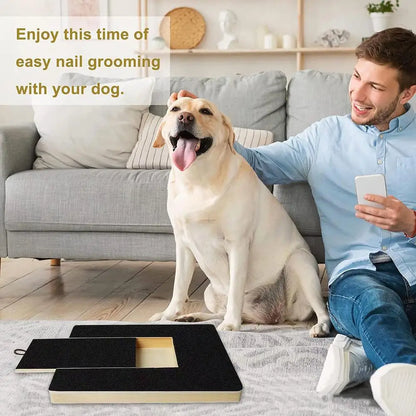 PawTrim™ Nail Scratch Board with Treat Box