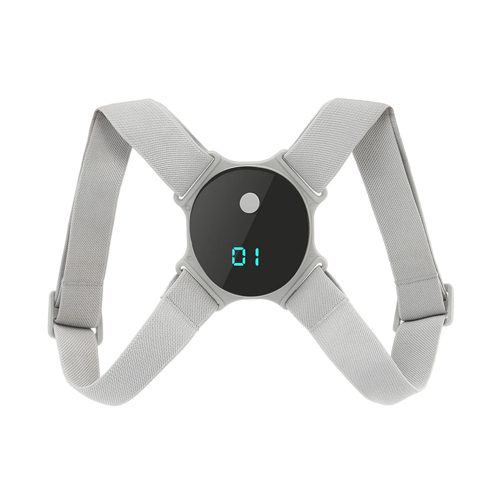 Posture Perfect Smart LCD Back Correction Belt - Adjustable Shoulder Strap for Eye Protection and Comfort