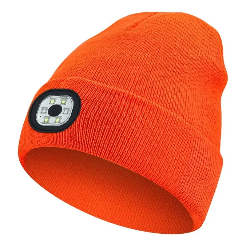 AudioBeam™ 3-in-1 Bluetooth Beanie — Built-In LED Headlamp & Wireless Headphones