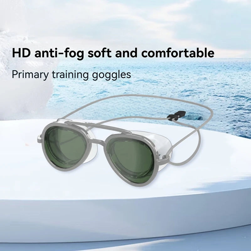 AquaVue™ Retro Sunglass Goggles – Full View Anti-Fog Swim Goggles