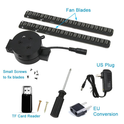 3D Hologram LED Fan Projector – Floating Visual Display