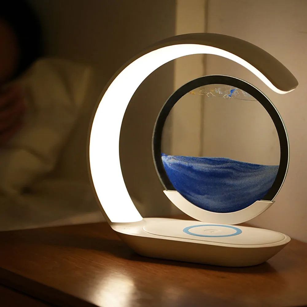 FlowScape™ Sand Lamp & Wireless Charger