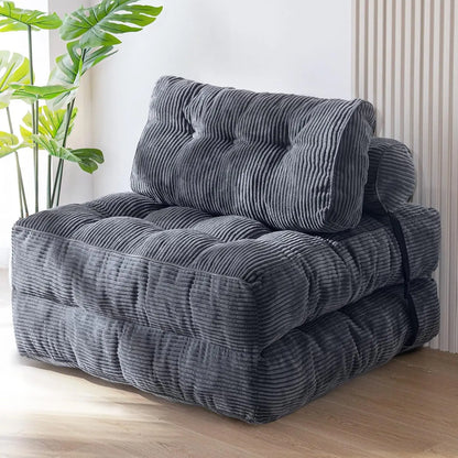 NestLounge™ Convertible Chair Bed – Plush Fold-Out Lounge Chair