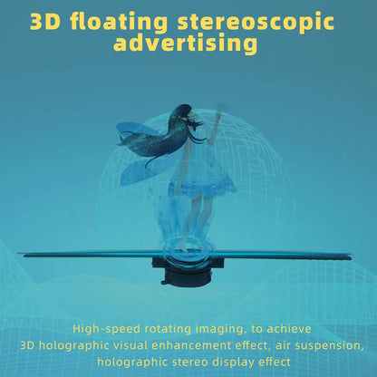 3D Hologram LED Fan Projector – Floating Visual Display