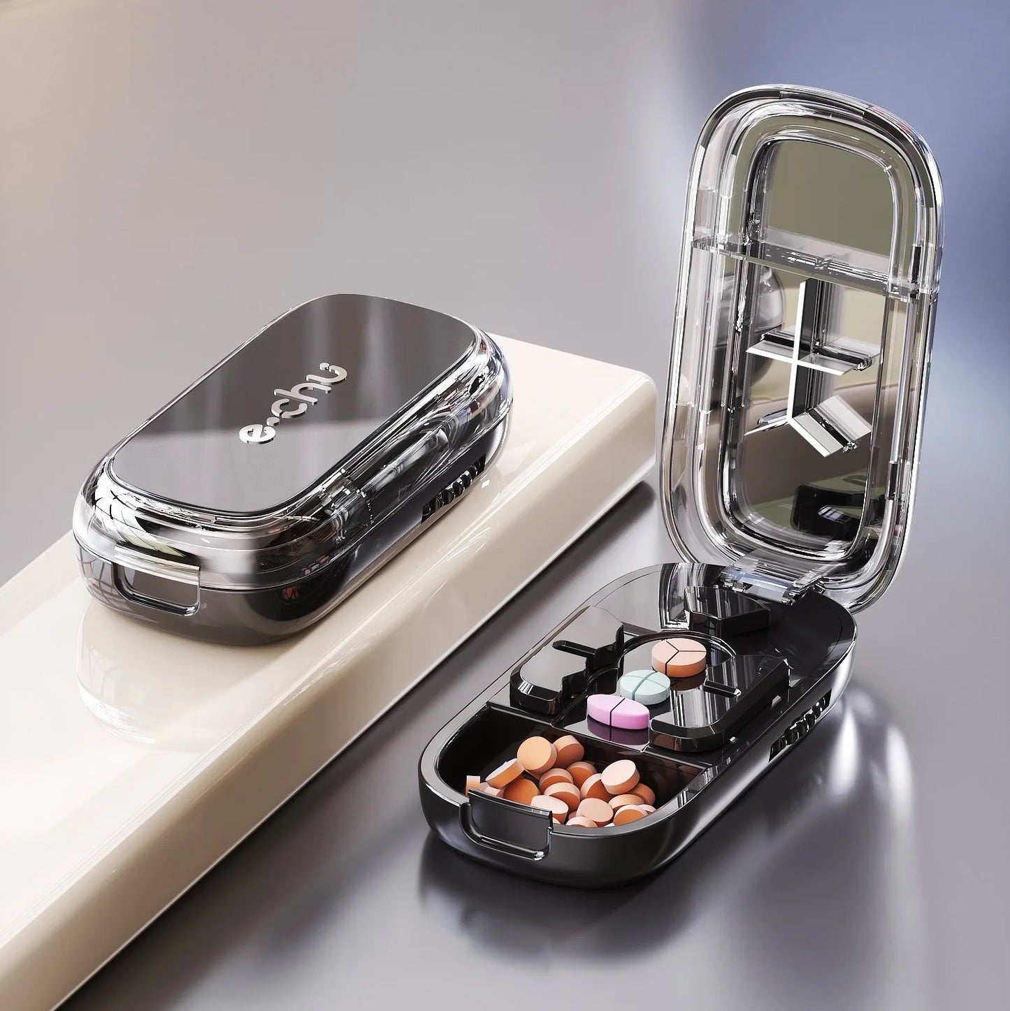 e.chu™ Precision Pill Cutter & Organizer
