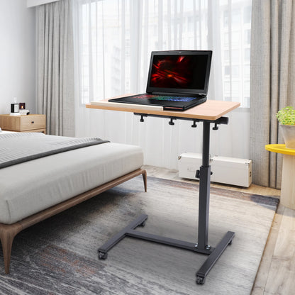 GlideDesk™ – Adjustable Rolling Laptop Desk | Mobile Workstation for Home & Office