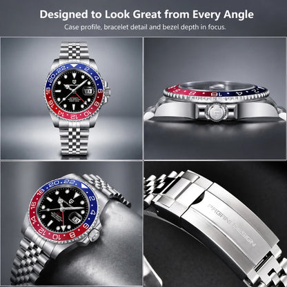 PAGANI DESIGN PD-1662 Automatic GMT Sapphire Watch