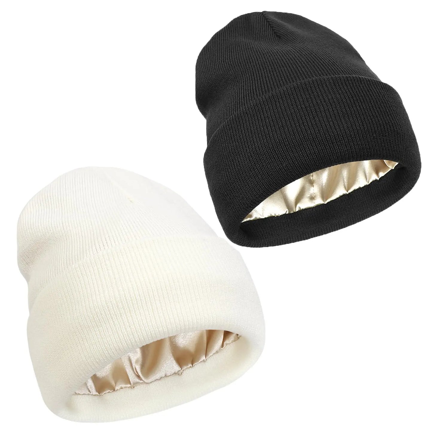 SatinCore™ Frizz-Free Thermal Beanie – Silk-Lined Unisex Winter Hat