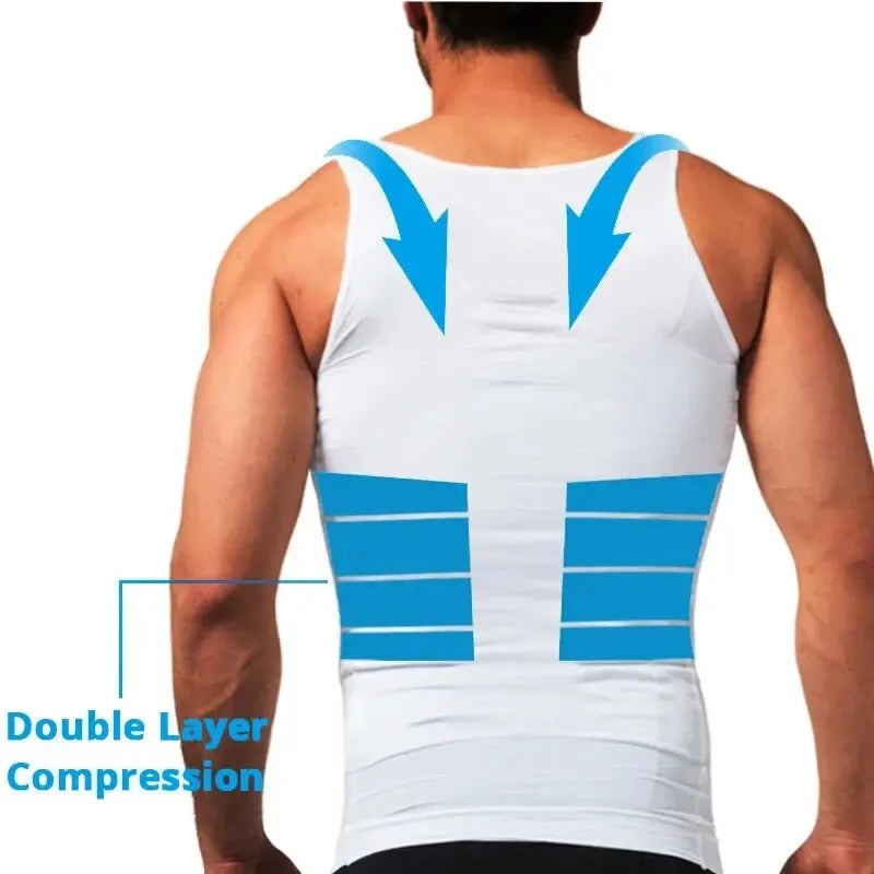 SlimCore™ Compression Tank – Firm Body-Contouring Support for Men