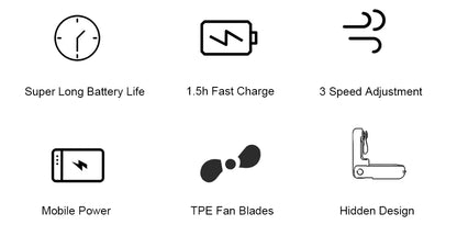 3-in-1 Portable USB Rechargeable Fan – 2000mAh, 3-Speed, Foldable Handheld & Desk Fan with Power Bank