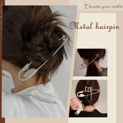 SleekPin™ Large Metal Hair Pin – Effortless Bun in Seconds