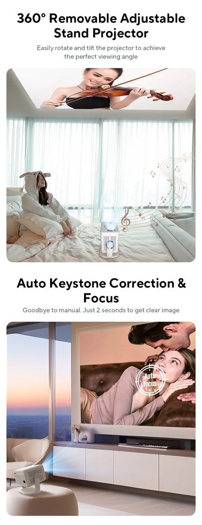 Magcubic™ L018 4K Smart Projector – Portable Home Cinema, 650 ANSI Brightness