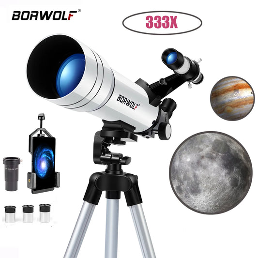 70400 HD Astronomical Telescope – 333X Zoom for Moon, Stars & Bird Watching | Portable Monocular Scope