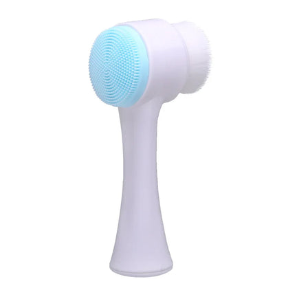 GlowDuo™ Double-Sided Facial Cleansing Brush – Deep Clean, Gentle Exfoliation & Relaxing Massage