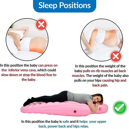 MomNest™ Inflatable Pregnancy Pillow Mat – Full-Body Comfort for Moms-to-Be