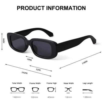 Retronoma™ Y2K Collection | Vintage Rectangle Sunglasses | UV400 Protection
