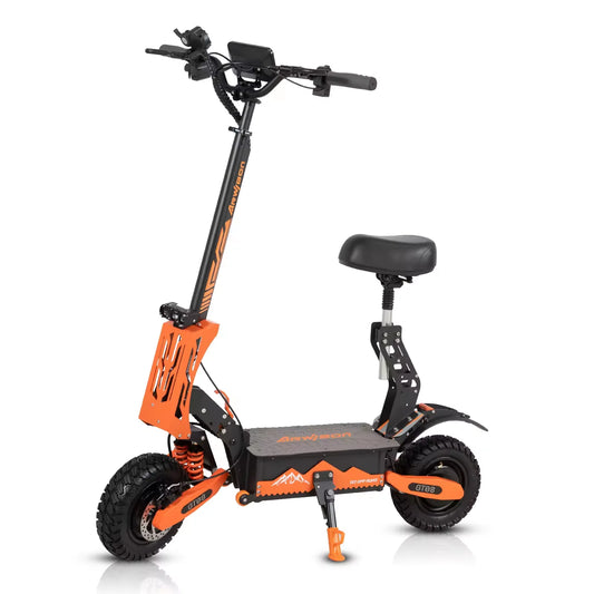 Arwibon™ 5600W Dual Motor Electric Scooter – 46 MPH, Off-Road, Foldable with Seat